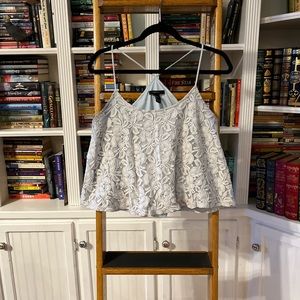 Forever 21 Rosey Floral Lace Crop Top—NWOT